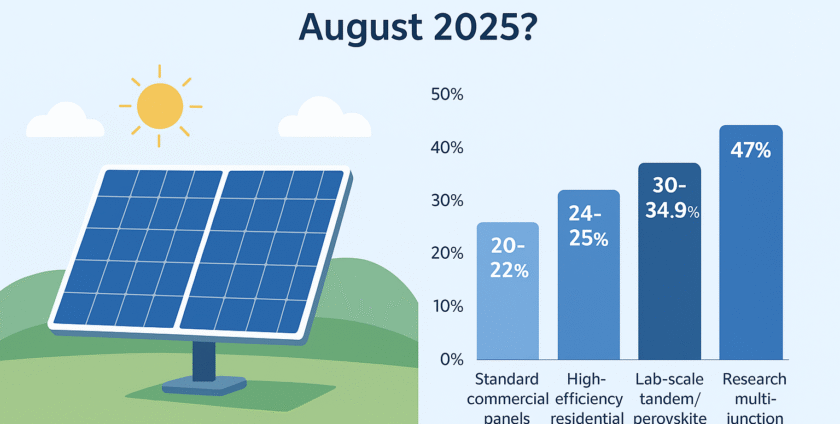 How Efficient Are Solar Panels in August 2025?