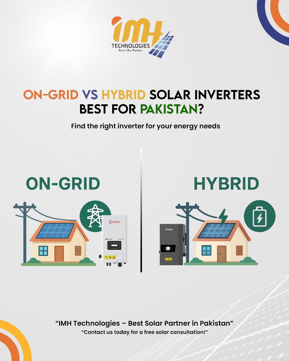 On-Grid vs. Hybrid Solar Inverters—Which One is Best for Pakistan?