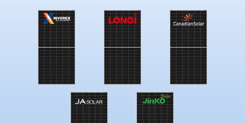 op 5 solar panel brands in Pakistan 2025 including Inverex, Longi, Canadian Solar, JA Solar, and Jinko Solar by IMH Technologies