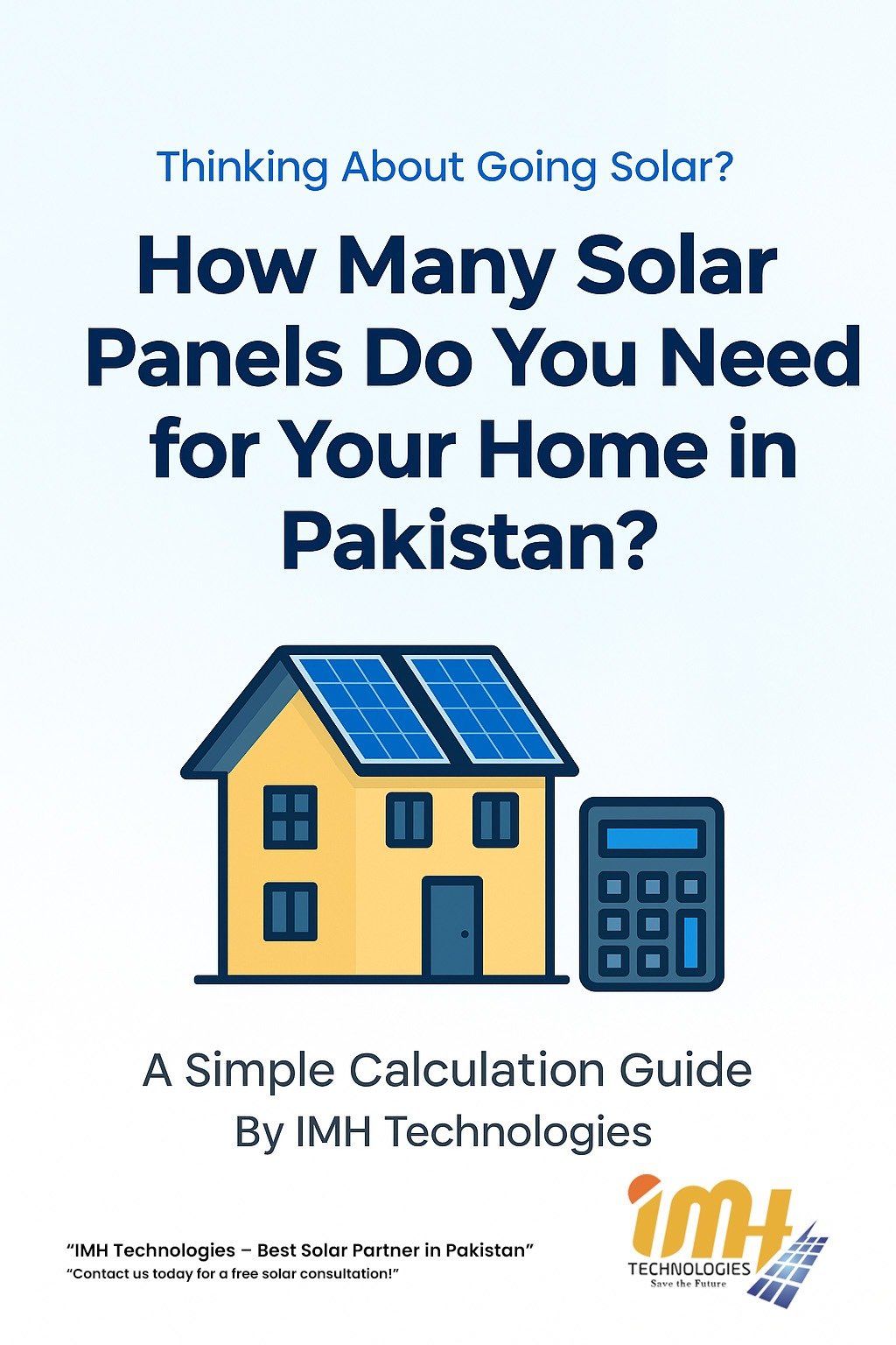 Solar panels for home in Pakistan – IMH Technologies rooftop installation