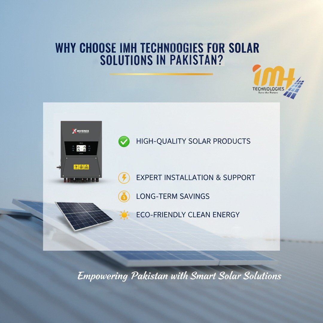 IMH Technologies solar panels installed in Pakistan