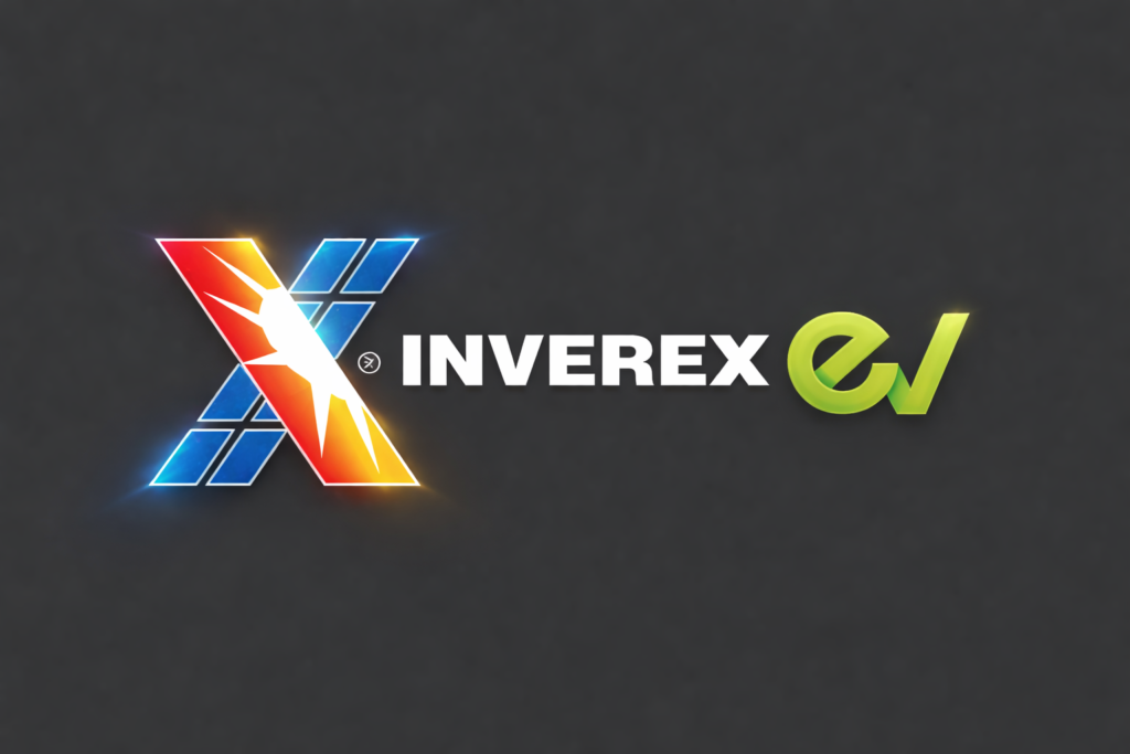 Vibrant Inverex EV logo design